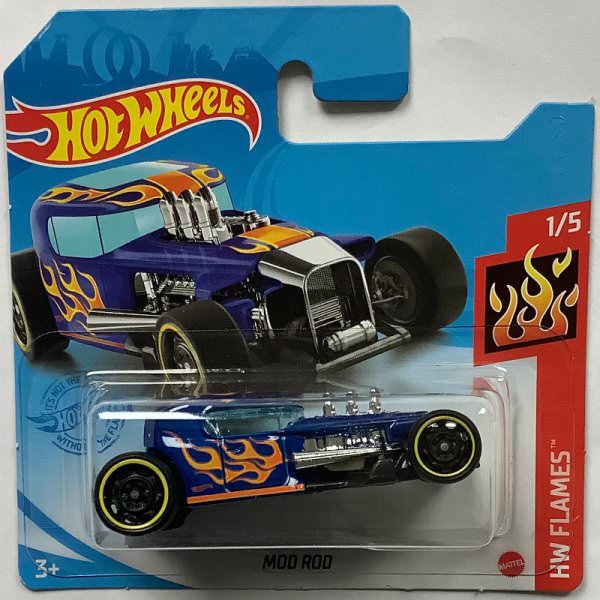 Hot Wheels | Mod Rod blue with flames