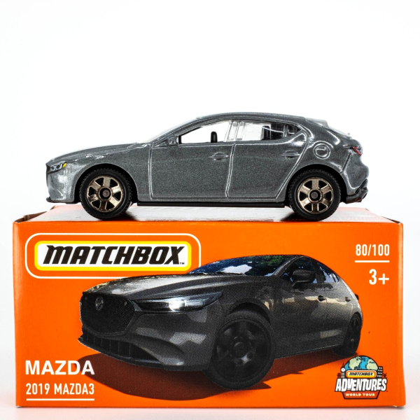 Matchbox | 2019 Mazda 3 dark grey metallic Power Grabs