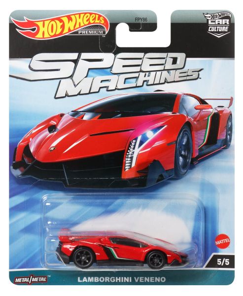Hot Wheels | Speed Machines 5/5 Lamborghini Veneno rot